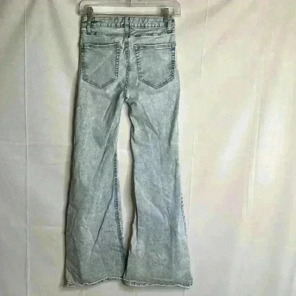 Light Blue Flare cut  denim size 2 - Picture 7 of 7